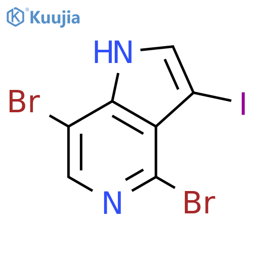 4,7-Dibromo-3-iodo-1H-pyrrolo[3,2-c]pyridine structure