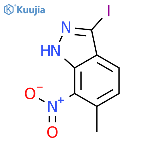 3-Iodo-6-methyl-7-nitro-1H-indazole structure