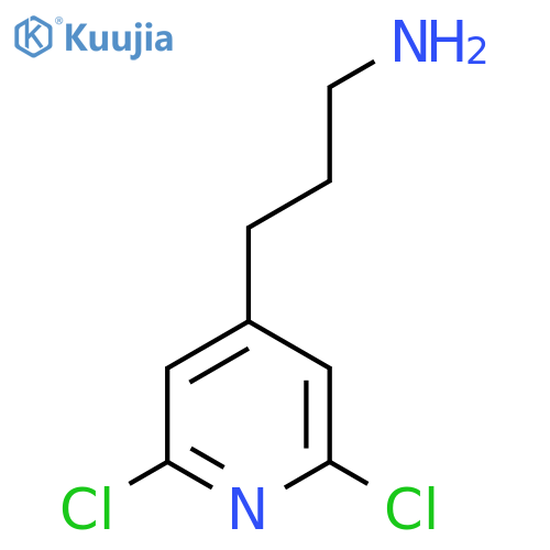 3-(2,6-dichloropyridin-4-yl)propan-1-amine structure