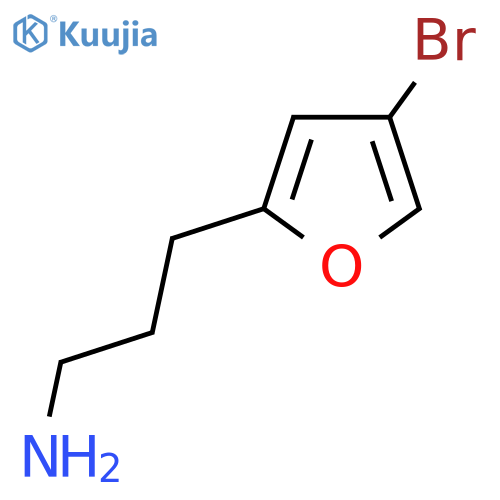 3-(4-bromofuran-2-yl)propan-1-amine structure