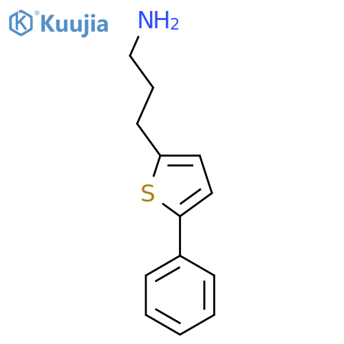 3-(5-phenylthiophen-2-yl)propan-1-amine structure