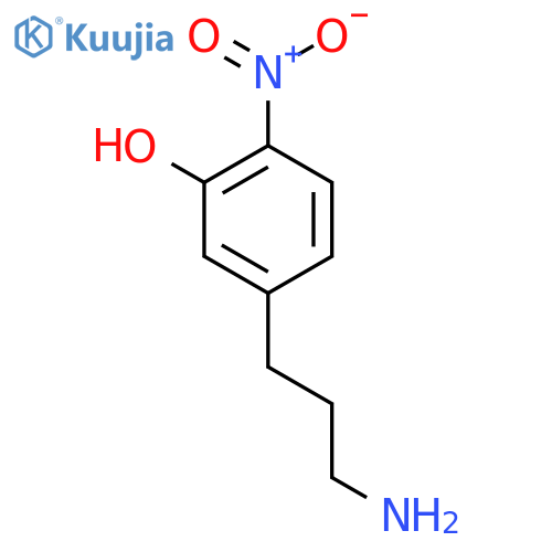 5-(3-aminopropyl)-2-nitrophenol structure