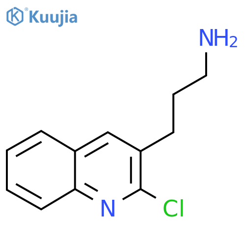 3-(2-chloroquinolin-3-yl)propan-1-amine structure