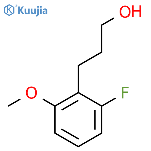 3-(2-fluoro-6-methoxyphenyl)propan-1-ol structure