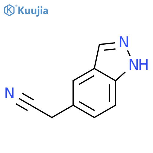 2-(1H-indazol-5-yl)acetonitrile structure
