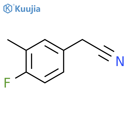 2-(4-fluoro-3-methylphenyl)acetonitrile structure