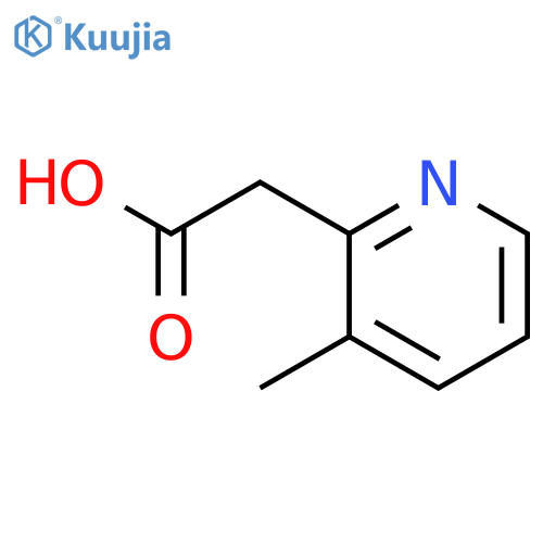 2-(3-Methylpyridin-2-yl)acetic acid structure