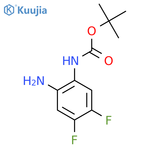 Tert-Butyl (2-amino-4,5-difluorophenyl)carbamate structure