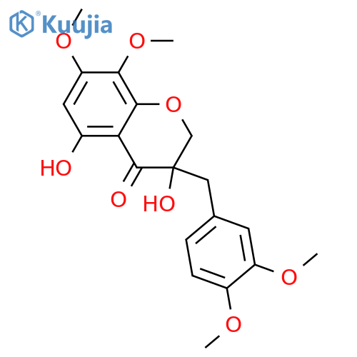 3,3',4',5,7,8-Hexahydroxyhomoisoflavanone; (S)-form, 3',4',7,8-Tetra-Me ether structure
