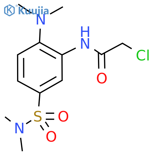 2-Chloro-N-2-(dimethylamino)-5-(dimethylsulfamoyl)phenylacetamide structure