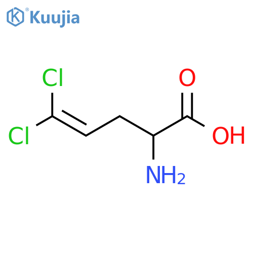 2-amino-5,5-dichloropent-4-enoic acid structure