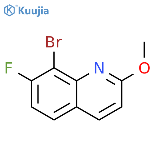 8-Bromo-7-fluoro-2-methoxyquinoline structure