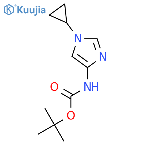 tert-Butyl (1-cyclopropyl-1H-imidazol-4-yl)carbamate structure