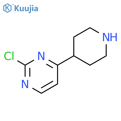 2-chloro-4-(piperidin-4-yl)pyrimidine structure