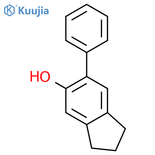 6-Phenyl-2,3-dihydro-1H-inden-5-ol structure
