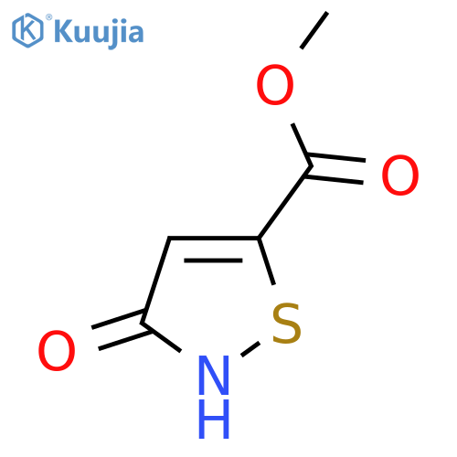 Methyl-3-hydroxyisothiazole-5-carboxylate structure