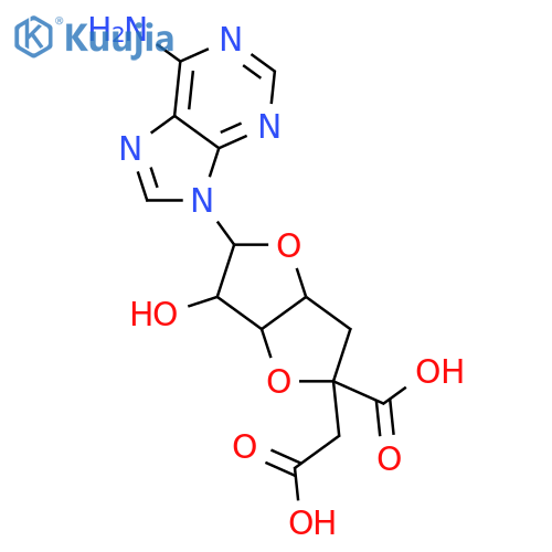 b-D-allo-Octofuranuronic acid,1-(6-amino-9H-purin-9-yl)-3,6-anhydro-6-C-carboxy-1,5,7-trideoxy- (9CI) structure