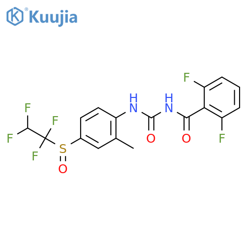 Benzamide,2,6-difluoro-N-[[[2-methyl-4-[(1,1,2,2-tetrafluoroethyl)sulfinyl]phenyl]amino]carbonyl]- structure