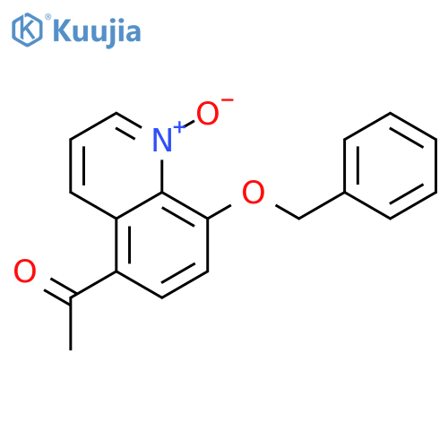 5-Acetyl-8-(phenylmethoxy)-2-quinoline N-Oxide structure