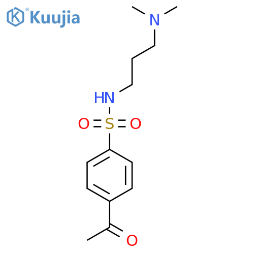4-Acetyl-N-3-(dimethylamino)propylbenzene-1-sulfonamide structure