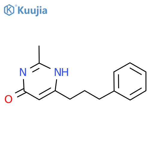 2-Methyl-6-(3-phenylpropyl)pyrimidin-4-ol structure