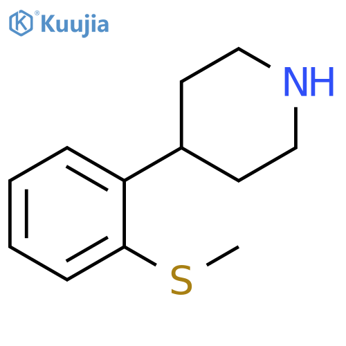 4-2-(methylsulfanyl)phenylpiperidine structure