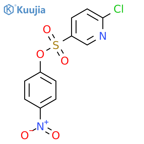 4-Nitrophenyl 6-chloropyridine-3-sulfonate structure