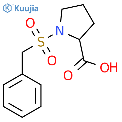 1-(Benzylsulfonyl)pyrrolidine-2-carboxylic acid structure