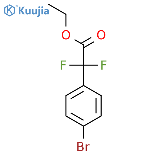 Ethyl 2-(4-bromophenyl)-2,2-difluoroacetate structure