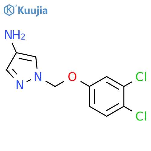 1-(3,4-Dichlorophenoxy)methyl-1H-pyrazol-4-amine structure