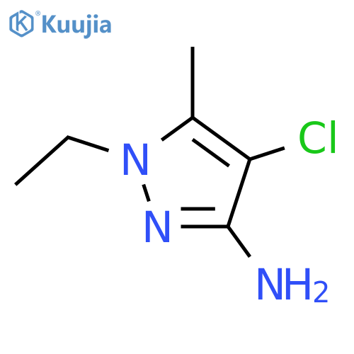 4-chloro-1-ethyl-5-methyl-1H-pyrazol-3-amine structure