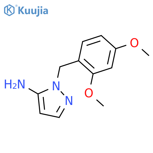 1-(2,4-Dimethoxybenzyl)-1h-pyrazol-5-amine structure