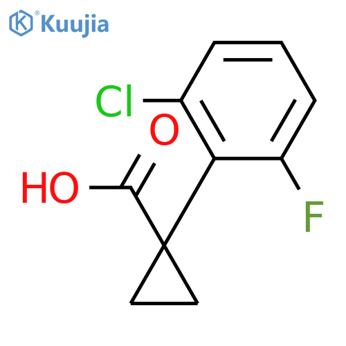 1-(2-Chloro-6-fluorophenyl)cyclopropane-1-carboxylic acid structure