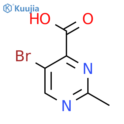 5-Bromo-2-methylpyrimidine-4-carboxylic acid structure