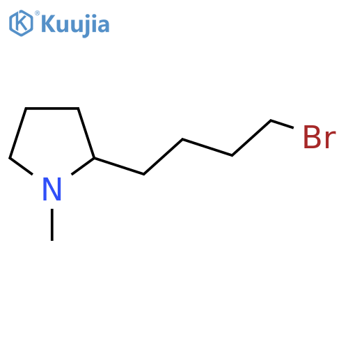 2-(4-bromobutyl)-1-methylpyrrolidine structure