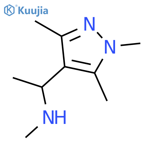 N-Methyl-1-(1,3,5-trimethyl-1H-pyrazol-4-yl)ethanamine structure
