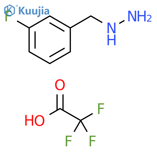 Hydrazine, [(3-fluorophenyl)methyl]-, 2,2,2-trifluoroacetate (1:1) structure
