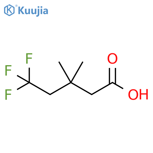 5,5,5-trifluoro-3,3-dimethylpentanoic acid structure