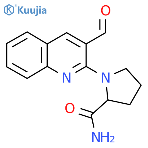 1-(3-Formylquinolin-2-yl)pyrrolidine-2-carboxamide structure
