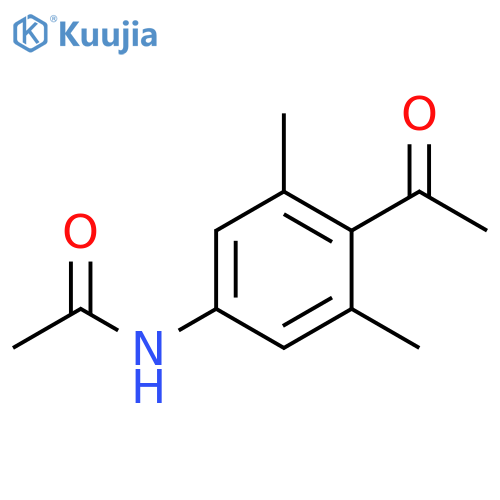 N-(4-acetyl-3,5-dimethylphenyl)acetamide structure