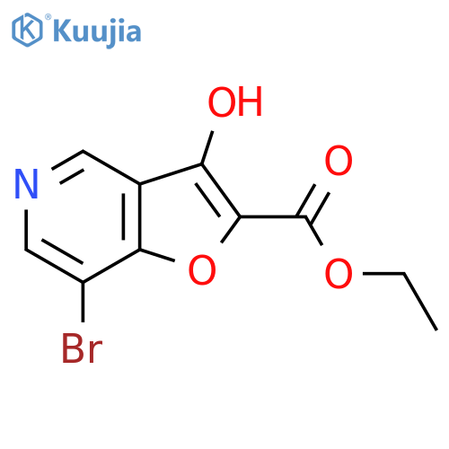 7-Bromo-3-hydroxy-Furo[3,2-c]pyridine-2-carboxylic acid ethyl ester structure