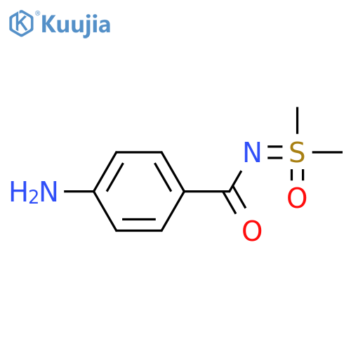 4-amino-N-[dimethyl(oxo)-λ?-sulfanylidene]benzamide structure