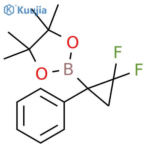 2-(2,2-difluoro-1-phenyl-cyclopropyl)-4,4,5,5-tetramethyl-1,3,2-dioxaborolane structure