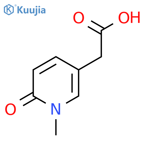2-(1-Methyl-6-oxo-1,6-dihydropyridin-3-yl)acetic acid structure
