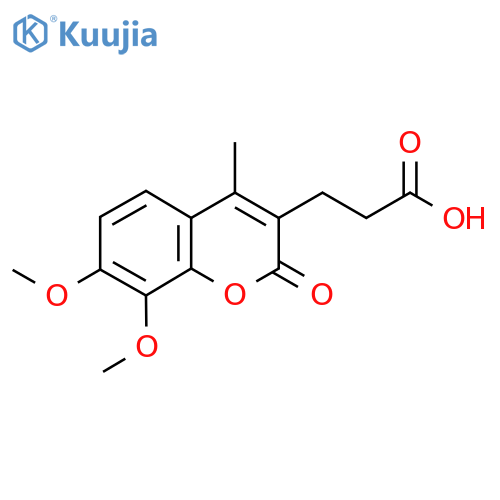3-(7,8-Dimethoxy-4-methyl-2-oxo-2H-chromen-3-yl)-propanoic Acid structure