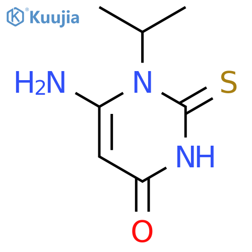 6-amino-1-(propan-2-yl)-2-sulfanylidene-1,2,3,4-tetrahydropyrimidin-4-one structure