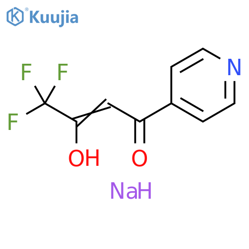 sodium 1,1,1-trifluoro-4-oxo-4-(pyridin-4-yl)but-2-en-2-olate structure