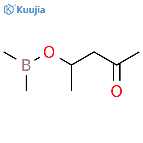 Borinic acid, B,B-dimethyl-, 1-methyl-3-oxobutyl ester structure
