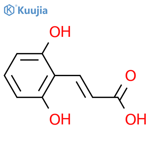 3-(2,6-Dihydroxyphenyl)-2-propenoic acid; (E)-form structure