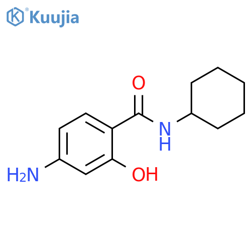 4-amino-N-cyclohexyl-2-hydroxybenzamide structure